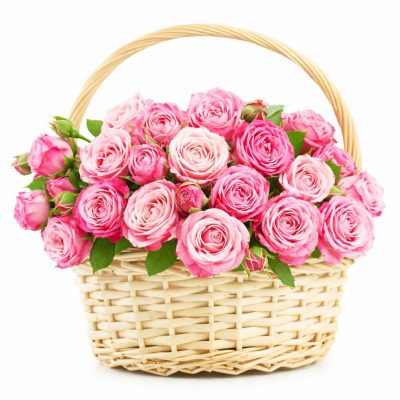 Корзина с цветами «Гордость Ромео»