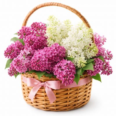 Корзина с цветами «Нежная симфония»