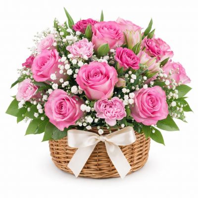 Корзина с цветами «Праздник жизни»