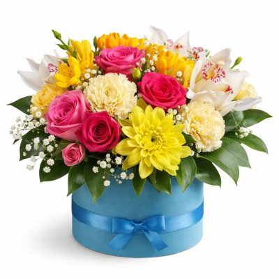 Цветы в коробке «Весенний запах»